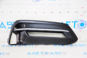 Bumper grille right Honda Accord 18-22 hybrid, under fog lights, black gloss, sand