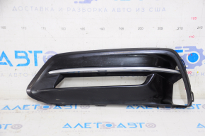 Bumper grille left Honda Accord 18-22 hybrid, under fog lights, black gloss, sand