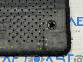 Carpet interior rear left Lexus LS460 LS600h 07-12 rag black, torn