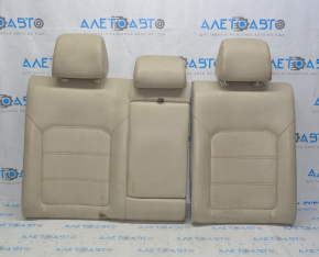 Rear row of seats 2 row VW Passat b8 16-19 USA leather beige, upper part, dry cleanable