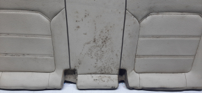 Rear row of seats 2 row VW Passat b8 16-19 USA leather beige, lower part, black stitching, worn, dry-cleanable