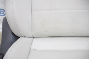 Passenger seat VW Tiguan 18-19 with airbag, mechanical, leather, gray, scratches