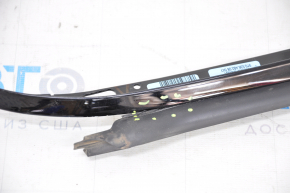 Upper rear right door trim Porsche Panamera 10-16 inner, gloss black, torn seal