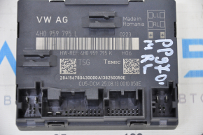 Computer door rear left Porsche Panamera 14-16 under curtain
