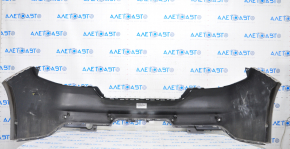 Rear bumper bare Porsche Panamera 14-16 for parking sensors, silver, scratches