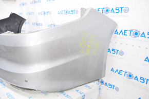Rear bumper bare Porsche Panamera 14-16 for parking sensors, silver, scratches