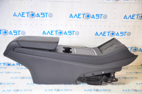 Console center armrest and cup holders Tesla Model 3 21- leather black, without wiring, scratches