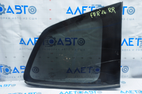 Window blind glass rear right Subaru Forester 14-18 SJ molding matte, glass black tint, seal peeled off