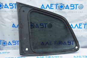 Window blind glass rear right Subaru Forester 14-18 SJ molding matte, glass black tint, seal peeled off