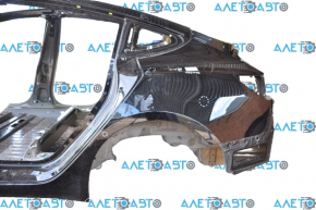 Quarter wing rear left Tesla Model 3 18- on the body, black, bumps, dented corner