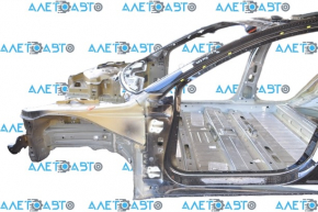 Tesla Model 3 18 front left quarter - on the body, black, dented threshold