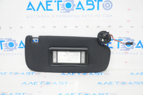 Right visor for Jeep Grand Cherokee WK2 16-22 black, without hook