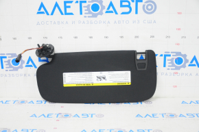 Right visor for Jeep Grand Cherokee WK2 16-22 black, without hook