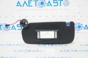 Left visor for Jeep Grand Cherokee WK2 16-22 black, without hook