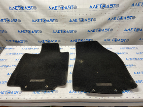 Set of floor mats for Nissan Pathfinder 13-20, cloth, black, dry-cleanable