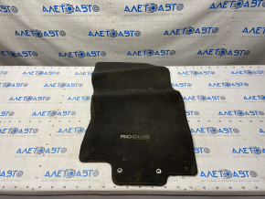 Carpet interior front right Nissan Rogue 14-20 cloth black, for dry cleaning