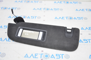 Left visor Porsche Panamera 10-16 Alcantara black