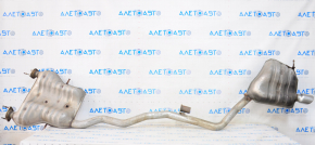 Exhaust line middle part with barrel right Jeep Grand Cherokee WK2 18-20 3.6 1 pipe, chrome nozzle