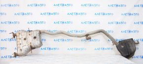 Exhaust line middle part with barrel right Jeep Grand Cherokee WK2 18-20 3.6 1 pipe, chrome nozzle