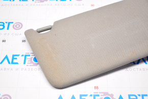 Left visor Honda Accord 13-17 gray, without hook for dry cleaning, rust