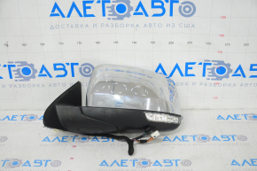 Side mirror left Jeep Grand Cherokee WK2 11-21 8+7 pin, heated, turn signal, auto-dimming, BSM, chrome, sand