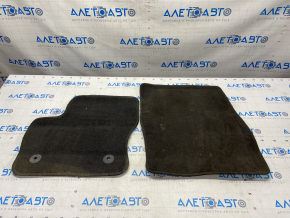Set of floor mats for Ford Escape MK3 13-19 cloth black, type 2, dry cleanable