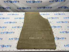 Carpet interior front right Toyota Highlander 08-10 cloth, beige, for dry cleaning