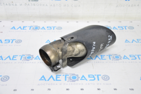 Exhaust pipe tip left inner Porsche Panamera 14-16 4.8 GTS with clamp, poke