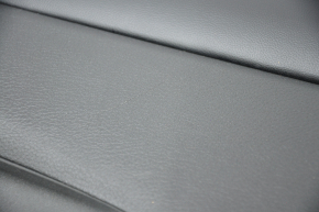 Door trim card front right Jeep Grand Cherokee WK2 17- black, with black insert leather, armrest leather, molding with chrome, under matt black wood, scratch