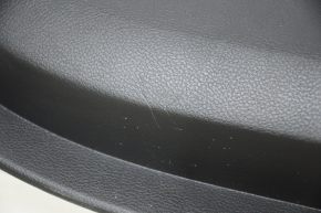 Door trim card front left Jeep Grand Cherokee WK2 17- black, with black insert leather, armrest leather, molding with chrome, under matt black wood, scratches