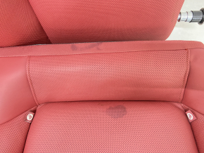 Complete set of seats Porsche Panamera 10-16 with airbag, electric, heating, ventilation, memory, red leather, Sport, + interior cards set, + central console front, rear, scratches, need