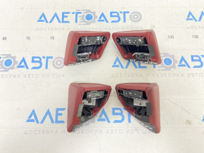 Complete set of seats Porsche Panamera 10-16 with airbag, electric, heating, ventilation, memory, red leather, Sport, + interior cards set, + central console front, rear, scratches, need