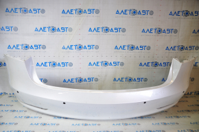 Rear bumper bare Tesla Model 3 18 - white, for parking sensors, scratches