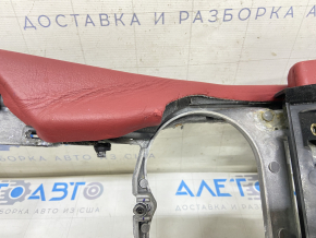 Complete set of seats Porsche Panamera 10-16 with airbag, electric, heating, ventilation, memory, red leather, Sport, + interior cards set, + central console front, rear, scratches, need