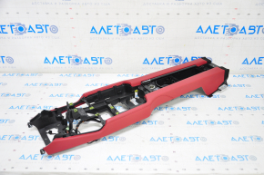 Complete set of seats Porsche Panamera 10-16 with airbag, electric, heating, ventilation, memory, red leather, Sport, + interior cards set, + central console front, rear, scratches, need