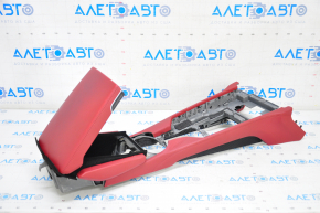 Complete set of seats Porsche Panamera 10-16 with airbag, electric, heating, ventilation, memory, red leather, Sport, + interior cards set, + central console front, rear, scratches, need