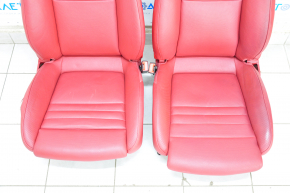 Complete set of seats Porsche Panamera 10-16 with airbag, electric, heating, ventilation, memory, red leather, Sport, + interior cards set, + central console front, rear, scratches, need