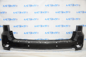 Bare rear bumper Jeep Grand Cherokee WK2 16-21 upper part, for parking sensors, for BSM, black, broken mount