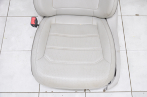 Driver's seat VW Passat b8 16-19 USA without airbag, electric, gray leather, without headrest, without control