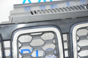 Radiator grill grill Jeep Grand Cherokee WK2 17- assembled honeycomb chrome, frame black gloss, sand