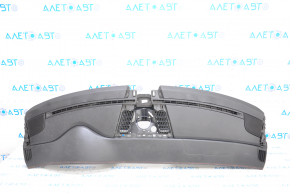 Torpedo front panel with AIRBAG Porsche Panamera 10-16 leather black red stitching