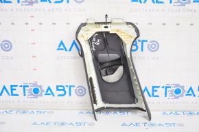 Center pillar trim upper belt right Porsche Panamera 10-16 Alcantara black