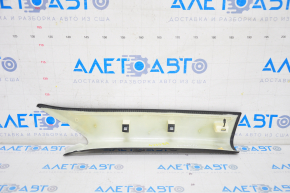 Front pillar trim upper left Porsche Panamera 10-16 Alcantara black, worn