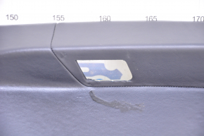 Rear pillar trim right lower Porsche Panamera 10-16 leather black, dented leather, crack in crepe