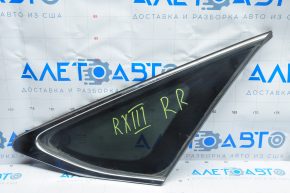 Window blind glass rear right Lexus RX350 RX450h 10-15 chrome, scratches on chrome