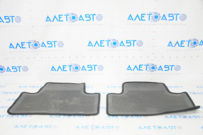 Set of floor mats for Jeep Grand Cherokee WK2 11-21 black cloth, type 2, for cleaning