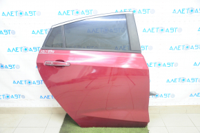 Door assembly rear right Chevrolet Volt 16- red G1E, keyless, scratches on chrome and trim