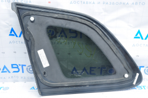 Window blind glass rear right Jeep Cherokee KL 14-18 black tint, molding chrome, scratches on chrome
