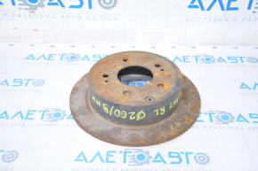 Rear left brake disc Mitsubishi Galant 04-12 260/9mm rusty
