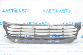 Front bumper grille central Porsche Panamera 14-16 4.8 without parking sensors, without radar